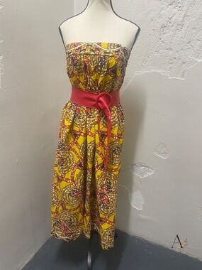 ✨ STUNNING Handmade African Wax Print 2-in-1 Convertible Maxi Skirt / Dress ✨